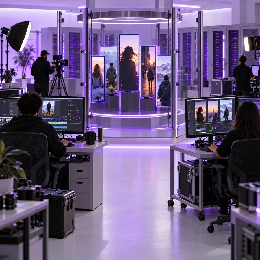 Illustration of a video preview being reviewed